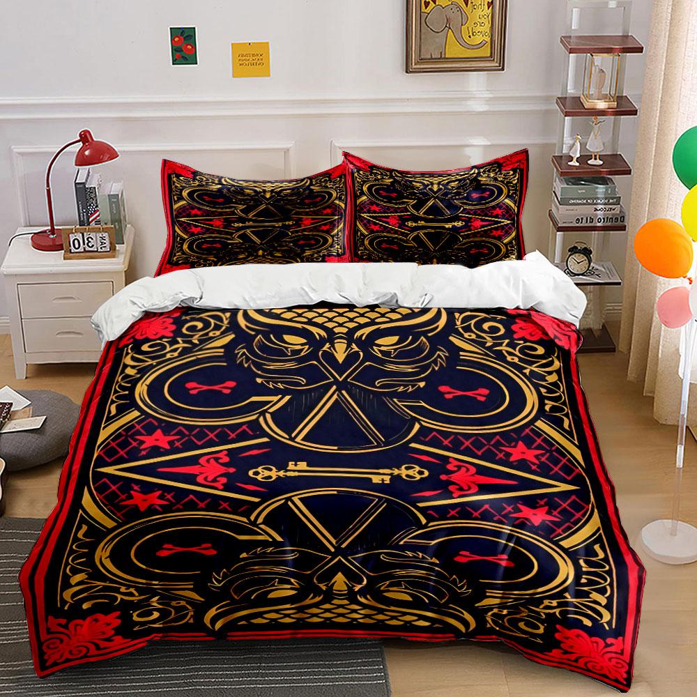 Stylized owl, keys, swirls. Bedding sets Duvet cover sets Duvet covers Pillowcases(1 * Duvet Cover 2 * Pillowcases, without duvet insert) 135x200cm
Stylized owl, keys, swirls. Bedding sets Duvet cover sets Duvet covers Pillowcases(1 * Duvet Cover 2 * Pillowcases, without duvet insert) 135x200cm