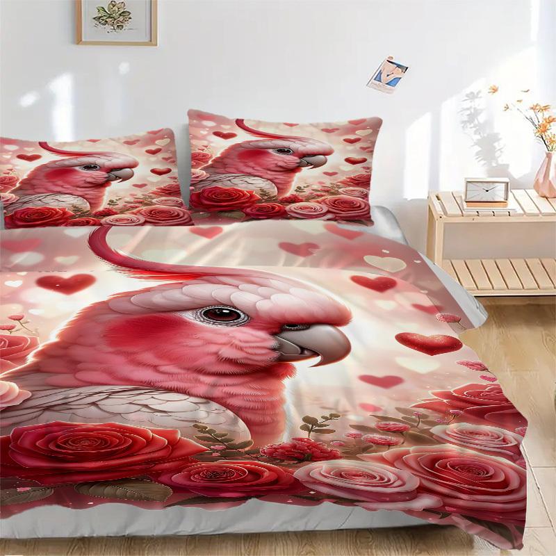 3pcs Pink Parrot Duvet Cover Set -Includes 1 Duvet Cover and 2 Pillowcases, No Quilt Core, All-Season Home Decor yy251111167 135x200cm
3pcs Pink Parrot Duvet Cover Set -Includes 1 Duvet Cover and 2 Pillowcases, No Quilt Core, All-Season Home Decor yy251111167 135x200cm