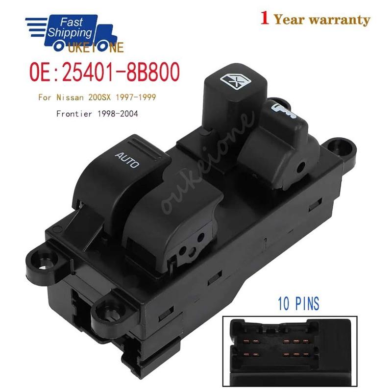 25401-8B800 for Nissan 1997-1999 200SX 1998-2004 Frontier Electric Power Window Switch lifter Control regulator Button Parts
25401-8B800 for Nissan 1997-1999 200SX 1998-2004 Frontier Electric Power Window Switch lifter Control regulator Button Parts