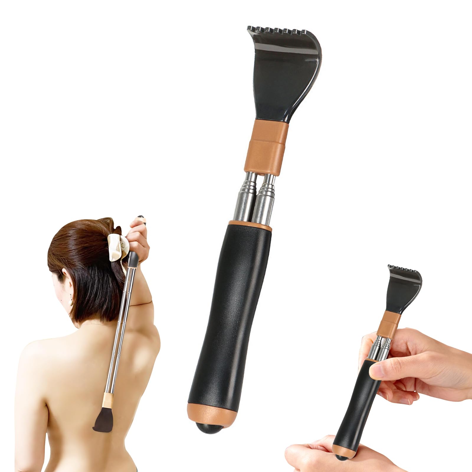 Kumomi Massage ball design at bottom of Pressure point Double rod structure makes it hard to Smooth Adjustable Backscratcher, Extendable, 5-level
Kumomi Massage ball design at bottom of Pressure point Double rod structure makes it hard to Smooth Adjustable Backscratcher, Extendable, 5-level