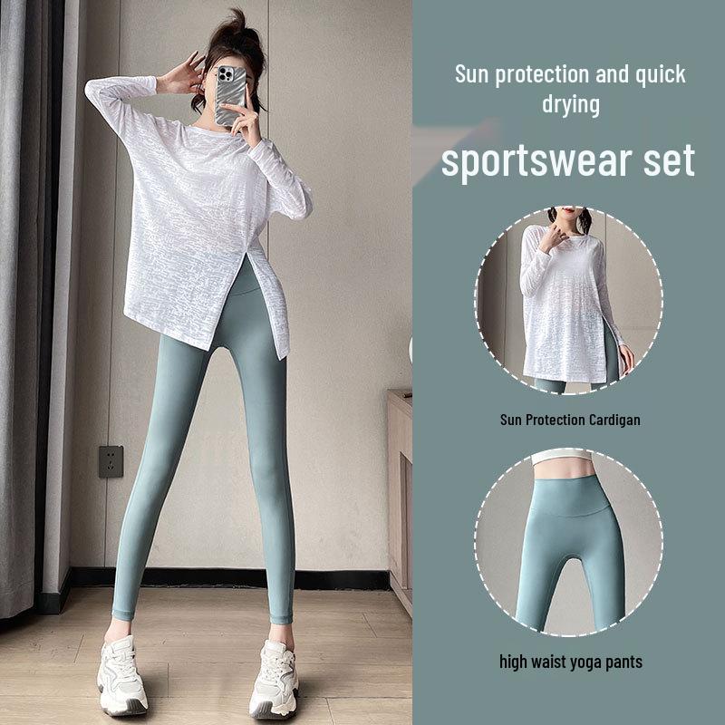 Women s High-End 2025 Yoga Set: Quick-Dry Pants & Sun Protection Long Sleeve for Morning Runs & Workouts S
Women s High-End 2025 Yoga Set: Quick-Dry Pants & Sun Protection Long Sleeve for Morning Runs & Workouts S