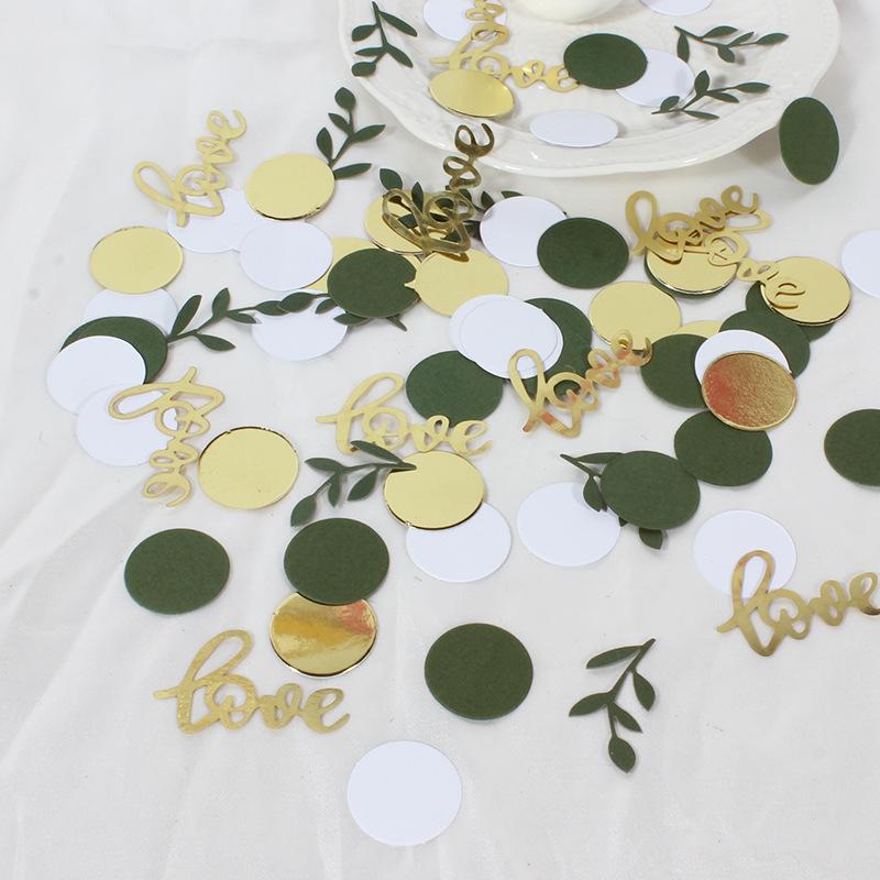 200PCS Leaves Confetti Green Gold Round Paper Love Confetti for Wedding Birthday Party Decorations 200pcs
200PCS Leaves Confetti Green Gold Round Paper Love Confetti for Wedding Birthday Party Decorations 200pcs