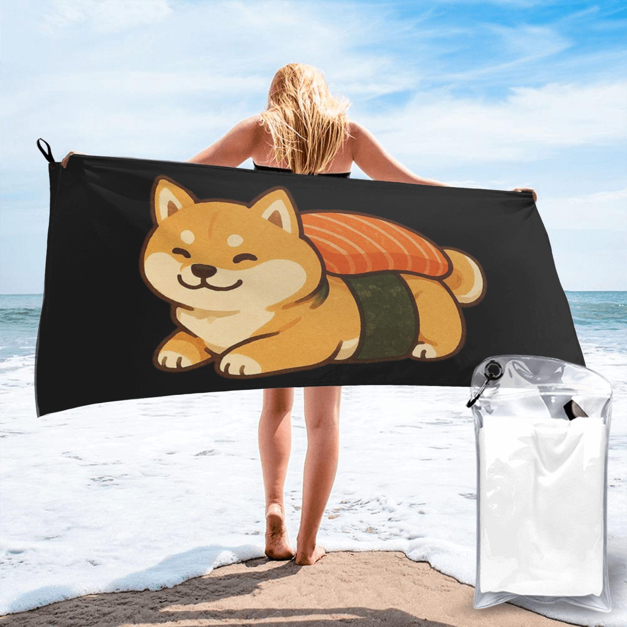 Sushi Cute Shiba Inu Dog Beach Towel Soft Microfiber Quick Dry Absorbent Quick Towels For Bath W30*H60(CM)
Sushi Cute Shiba Inu Dog Beach Towel Soft Microfiber Quick Dry Absorbent Quick Towels For Bath W30*H60(CM)