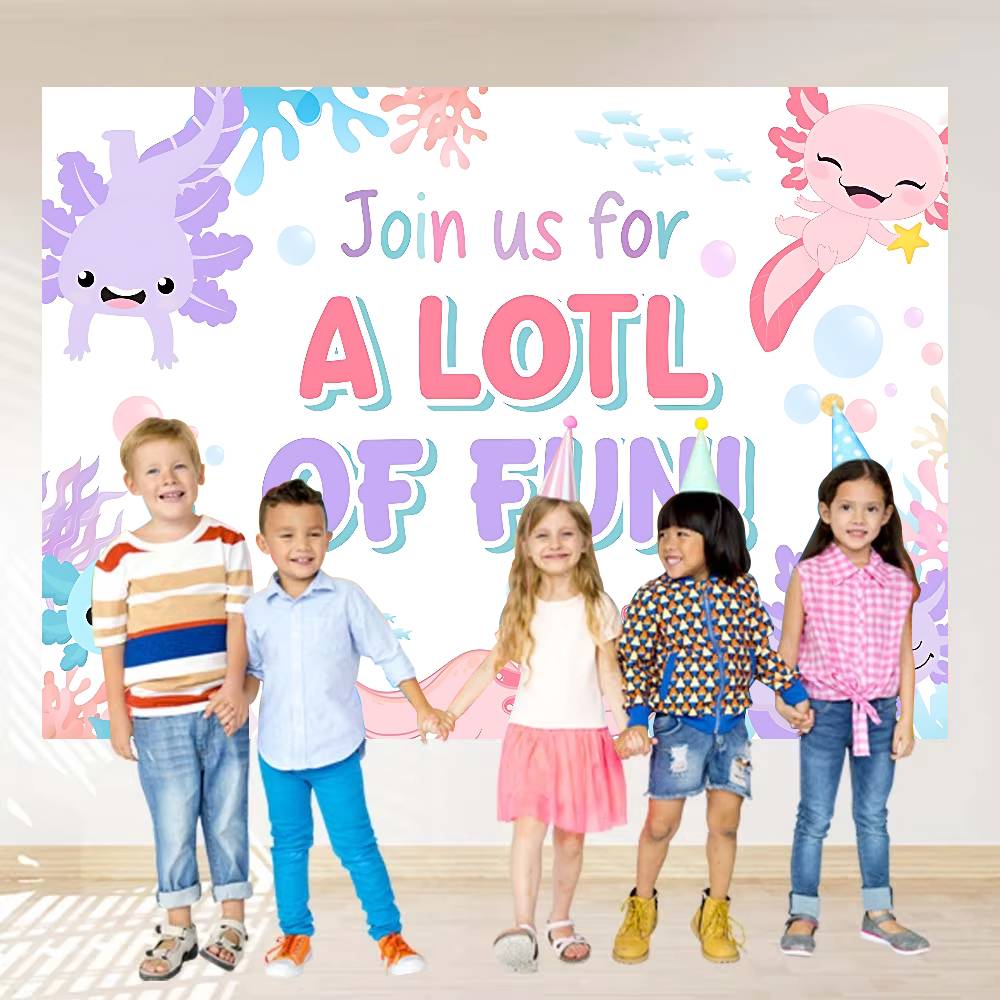 Cute Axolotl Background Photography Party Bedroom Living Room Decoration Shooting Background Cloth 74x94cm(29x37in)
Cute Axolotl Background Photography Party Bedroom Living Room Decoration Shooting Background Cloth 74x94cm(29x37in)