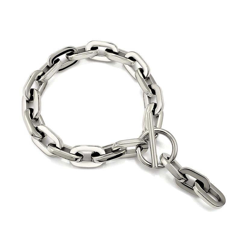 Simple Trendy T Toggle Clasp Chain Necklace for Women Stainless Steel Thick Link Chain Long Charm Necklace Hip-hop Jewelry
Simple Trendy T Toggle Clasp Chain Necklace for Women Stainless Steel Thick Link Chain Long Charm Necklace Hip-hop Jewelry