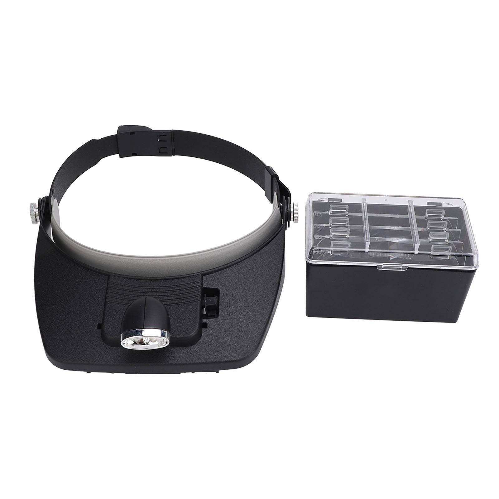 Headband LED Magnifying Glass 1.2X 1.8X 2.5X 3.5X 4 Lens 2 LED Lights Adjustable Angle Head Mount
Headband LED Magnifying Glass 1.2X 1.8X 2.5X 3.5X 4 Lens 2 LED Lights Adjustable Angle Head Mount