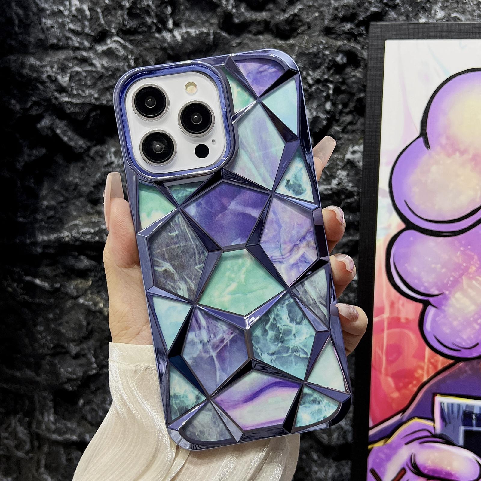 Чехол для iPhone 16 Pro Max с гальваническим покрытием, дизайн в ромбы, ТПУ чехол для телефона с бумагой с мраморным узором E
Чехол для iPhone 16 Pro Max с гальваническим покрытием, дизайн в ромбы, ТПУ чехол для телефона с бумагой с мраморным узором E