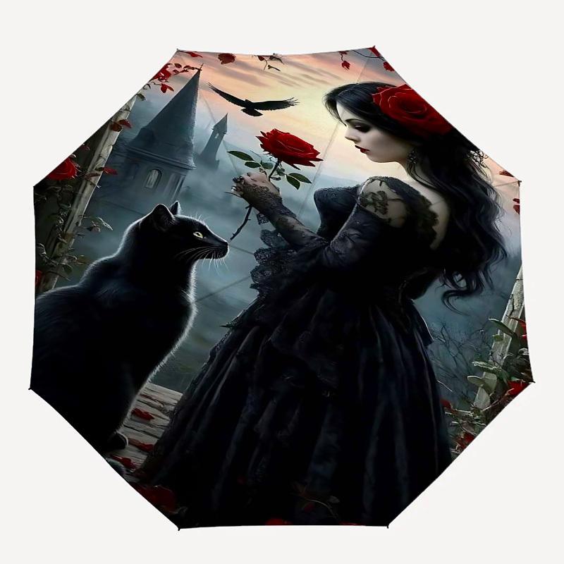 1pc gothic, rosesOpen/Close Umbrella-Windproof, Compact Travel Umbrella, Sturdy 8-Rib Shaft1136
1pc gothic, rosesOpen/Close Umbrella-Windproof, Compact Travel Umbrella, Sturdy 8-Rib Shaft1136