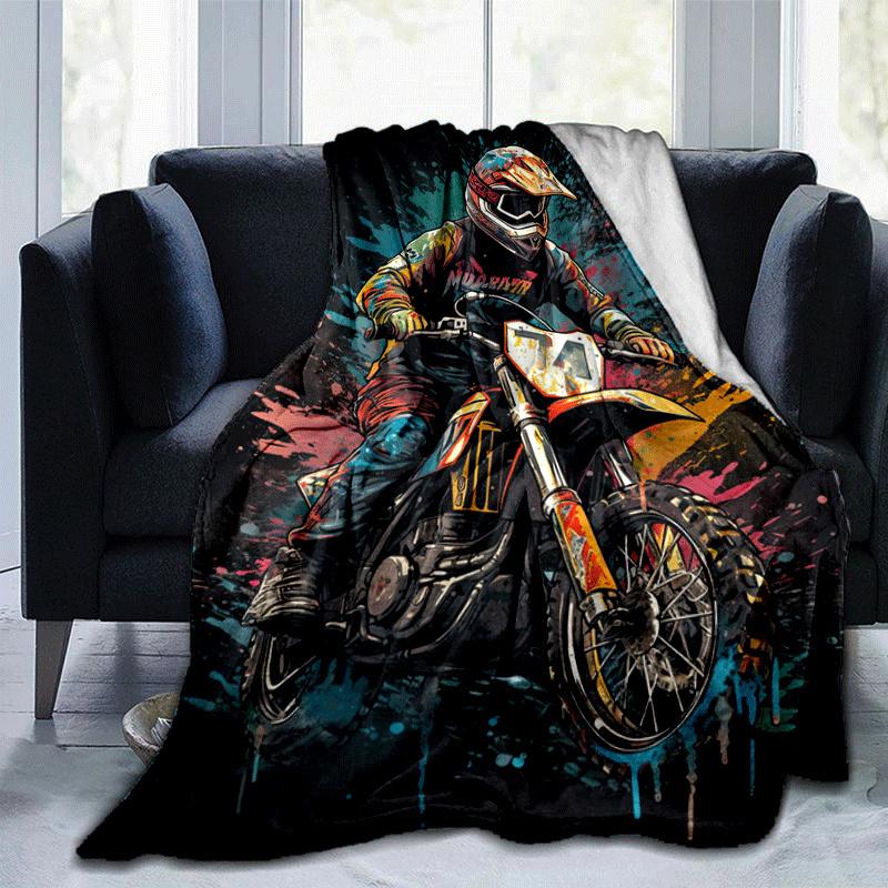 1pc Motorcycle Printing Lightweight Flannel Blanket, Comfortable and Warm Blanket, for Camping Sofa Bed and Couch Office, Suitable for Gift B 100x150cm
1pc Motorcycle Printing Lightweight Flannel Blanket, Comfortable and Warm Blanket, for Camping Sofa Bed and Couch Office, Suitable for Gift B 100x150cm