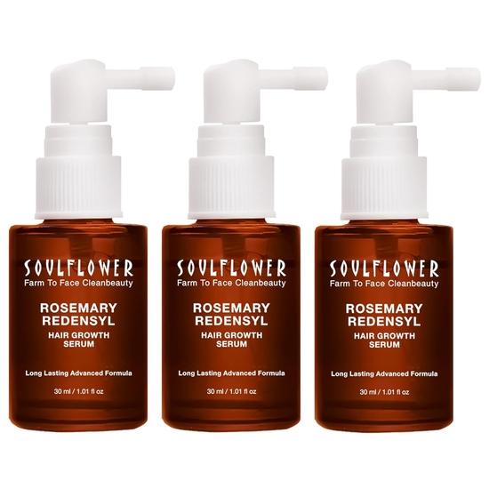 Soulflower Hair Growth Redensyl Tetragain Serum,Rosemary Oil,3% Redensyl,4% Anagain,Caffeine,Melanogray,Biotin,Rice Water|Pack of 3 30 ml each
Soulflower Hair Growth Redensyl Tetragain Serum,Rosemary Oil,3% Redensyl,4% Anagain,Caffeine,Melanogray,Biotin,Rice Water|Pack of 3 30 ml each