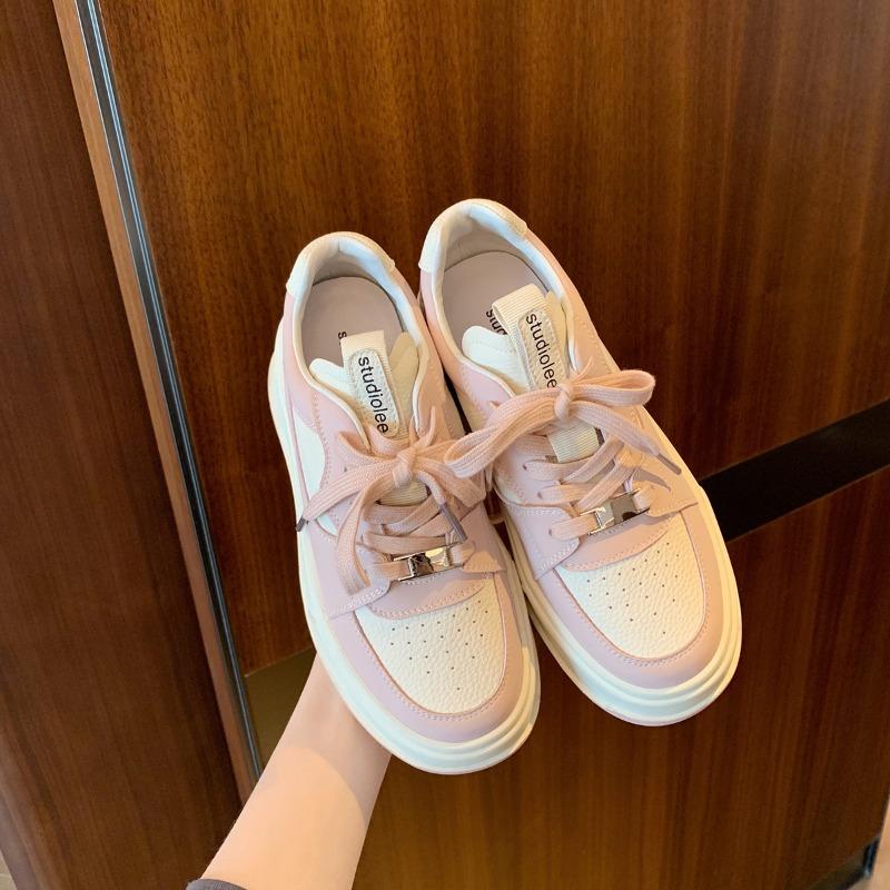 Cowhide version~ color matching round head casual sports shoes breathable dad shoes lace-up thick baseplate shoes women 35
Cowhide version~ color matching round head casual sports shoes breathable dad shoes lace-up thick baseplate shoes women 35