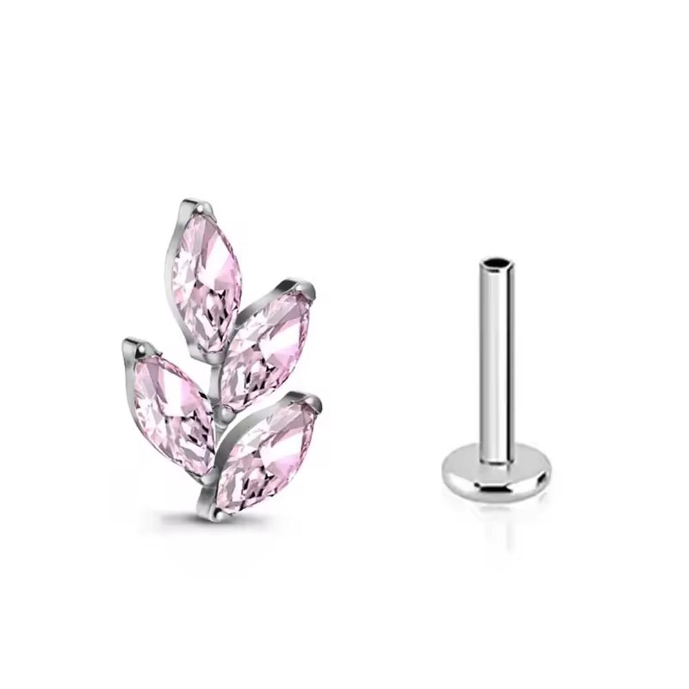 High-Quality F136 Titanium Alloy Pink Zirconia Stud Earring Set Fashionable Cartilage and Lip Piercing Jewelry for Men and Women 16G 1.2x4mm&Plant&Earrings&Ears
High-Quality F136 Titanium Alloy Pink Zirconia Stud Earring Set Fashionable Cartilage and Lip Piercing Jewelry for Men and Women 16G 1.2x4mm&Plant&Earrings&Ears