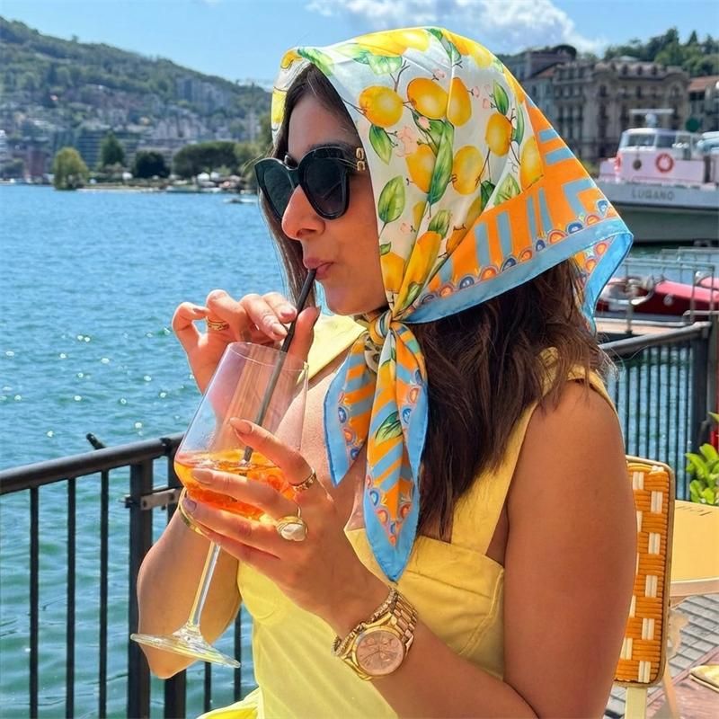 Fashion Print Silk Hairbands Summer Lemon Scarf Women 2026 New Elagant Bandana Neck Kerchief Head Bands Foulard Female Scarfs 70x70cm
Fashion Print Silk Hairbands Summer Lemon Scarf Women 2026 New Elagant Bandana Neck Kerchief Head Bands Foulard Female Scarfs 70x70cm