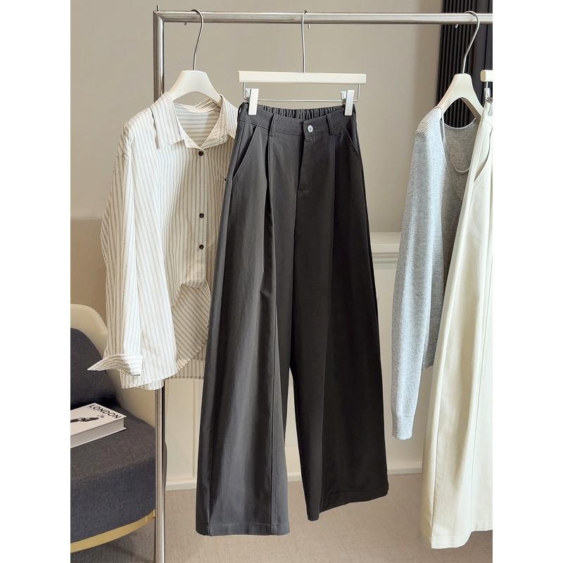 Retro elastic high-waisted tencel cotton wide-leg pants women s spring and autumn new loose and thin vertical casual straight balloon pants L темно-сірий
Retro elastic high-waisted tencel cotton wide-leg pants women s spring and autumn new loose and thin vertical casual straight balloon pants L темно-сірий