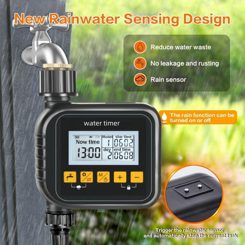 Smart Automatic Irrigation Controller with Rain Sensor for Garden and Balcony A1-Chinese
Smart Automatic Irrigation Controller with Rain Sensor for Garden and Balcony A1-Chinese