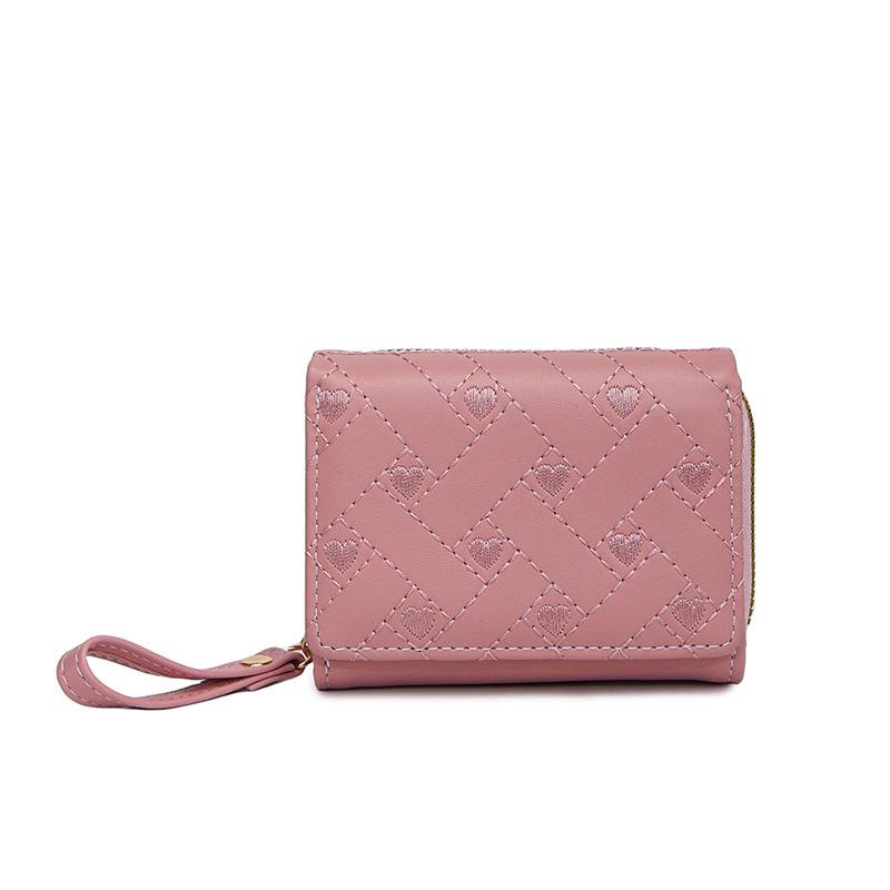 Жіночий гаманець, короткий, модна, вишита, сумка для дрібниць, жіноча сумка для карток зі знижкою 30% Сумка для карток із штучної шкіри. рожевий
Жіночий гаманець, короткий, модна, вишита, сумка для дрібниць, жіноча сумка для карток зі знижкою 30% Сумка для карток із штучної шкіри. рожевий