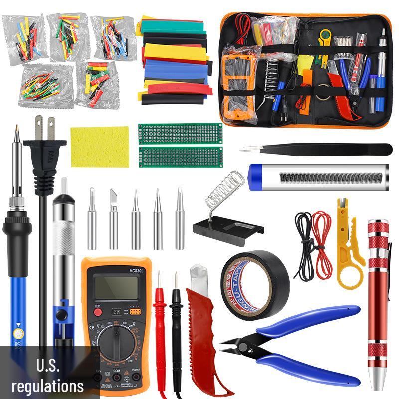 60W Electric Soldering Iron with Adjustable Temperature, EU 220V, Multipurpose Welding Pen Tool Kit for Household Repair
60W Electric Soldering Iron with Adjustable Temperature, EU 220V, Multipurpose Welding Pen Tool Kit for Household Repair