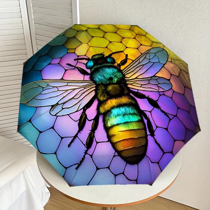 1pc Stained Glass Bee Umbrella with Plastic Handle,Suitable for All Seasons Home Travel Outdoor UmbrellaDD989
1pc Stained Glass Bee Umbrella with Plastic Handle,Suitable for All Seasons Home Travel Outdoor UmbrellaDD989