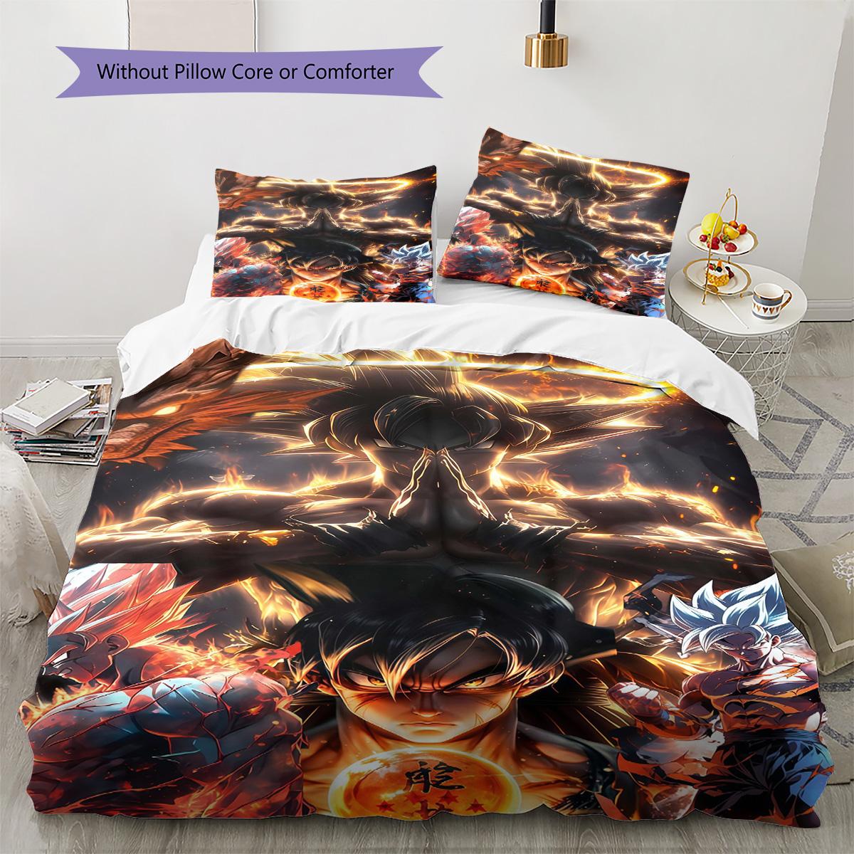 Dragon Ball Pattern Bedding Set 3 PCS Comfortable Duvet Cover Breathable Skin-Friendly Fabric for Bedroom Decoration 135x200cm
Dragon Ball Pattern Bedding Set 3 PCS Comfortable Duvet Cover Breathable Skin-Friendly Fabric for Bedroom Decoration 135x200cm
