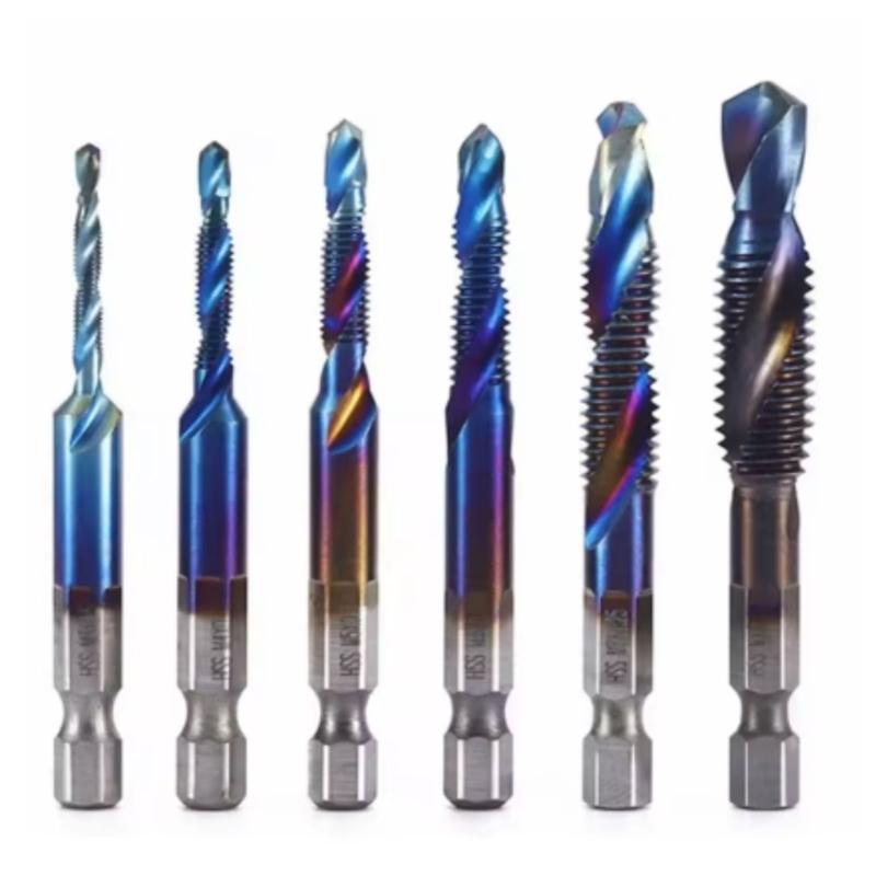 Metric Thread Tap Drill Bits Set 3 to M10 Titaniums Plated HSS Hex Shanks for Wood Plastic Aluminum
Metric Thread Tap Drill Bits Set 3 to M10 Titaniums Plated HSS Hex Shanks for Wood Plastic Aluminum