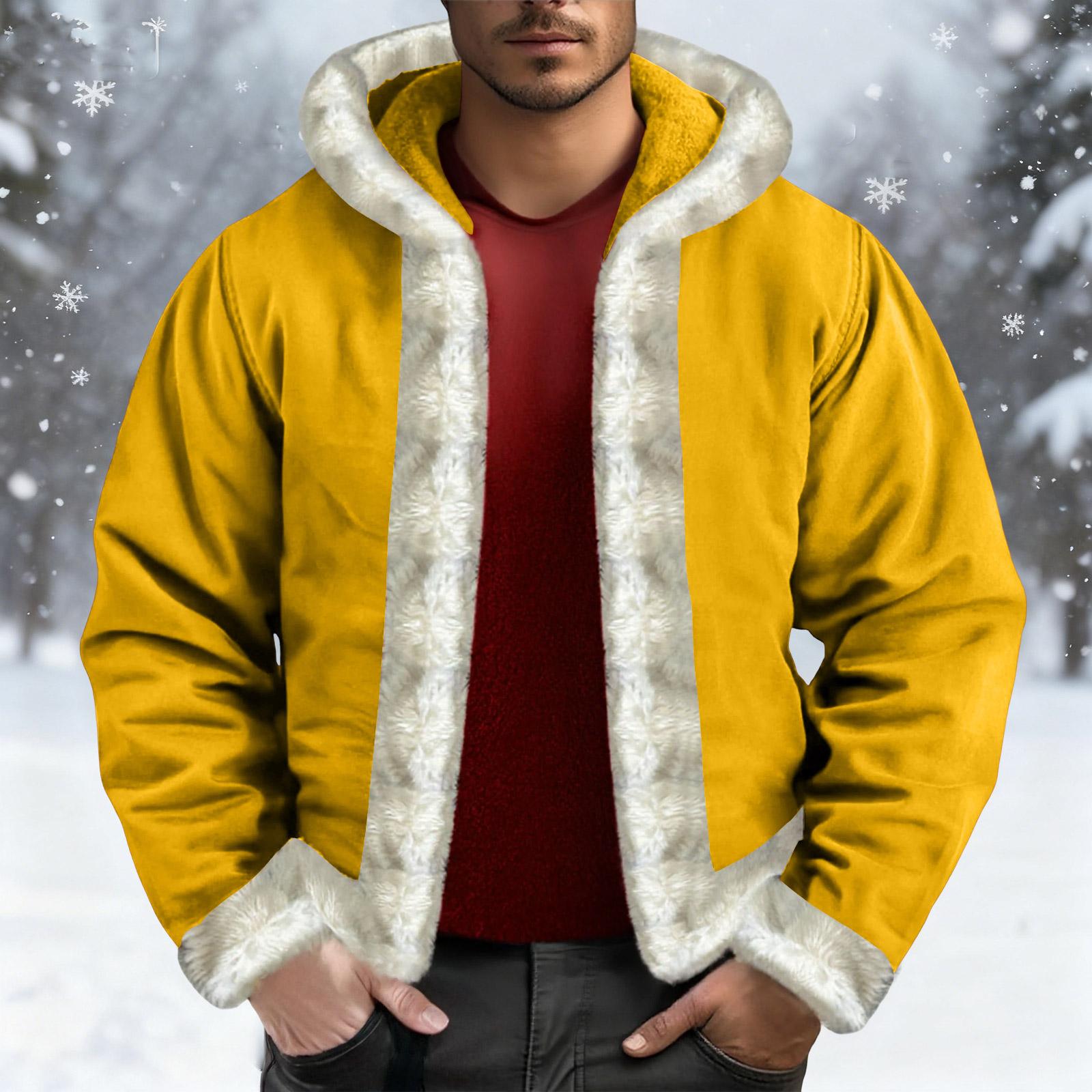 Men s Hooded Hood Hoodie Adding Fleece Cardigan Coat XL жовтий
Men s Hooded Hood Hoodie Adding Fleece Cardigan Coat XL жовтий