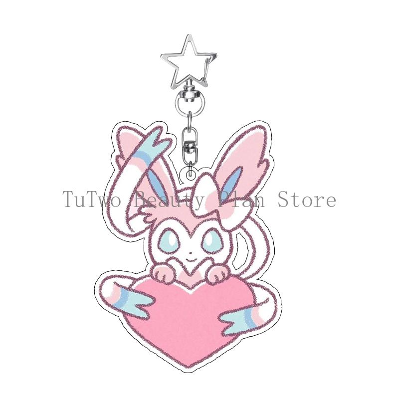 Couple Anime Eevee Espeon Umbreon Vaporeon Sylveon Love Cartoon Acrylic Keychain Cute Creative Girls Boys Pendant Charm Gift Toy about 5cm
Couple Anime Eevee Espeon Umbreon Vaporeon Sylveon Love Cartoon Acrylic Keychain Cute Creative Girls Boys Pendant Charm Gift Toy about 5cm