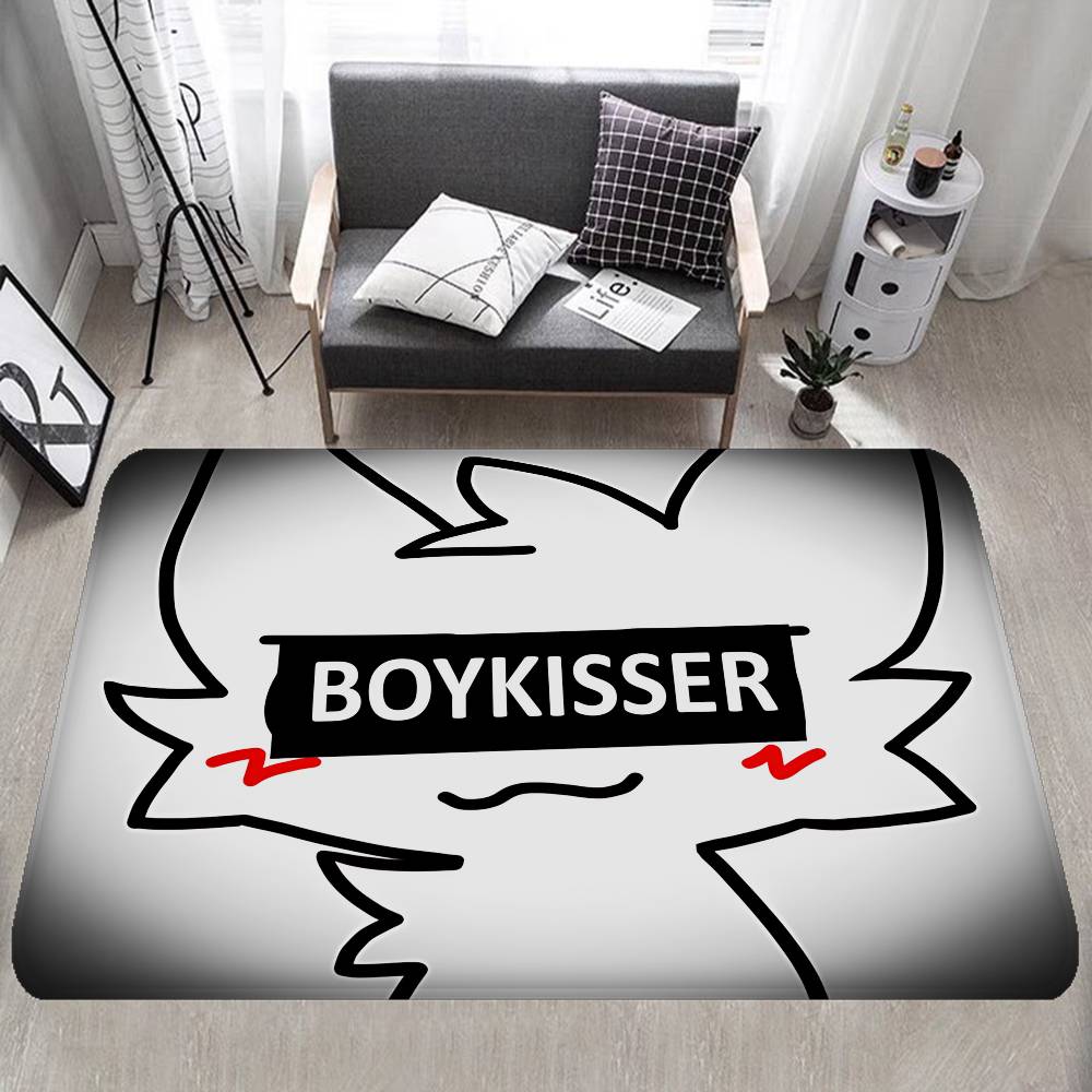 Boykisser Silly Cartoon Entrance Door Mat Nordic Style Bedroom Living Room Doormat Home Balcony Anti-Slip Modern Home Decor 40x60cm
Boykisser Silly Cartoon Entrance Door Mat Nordic Style Bedroom Living Room Doormat Home Balcony Anti-Slip Modern Home Decor 40x60cm