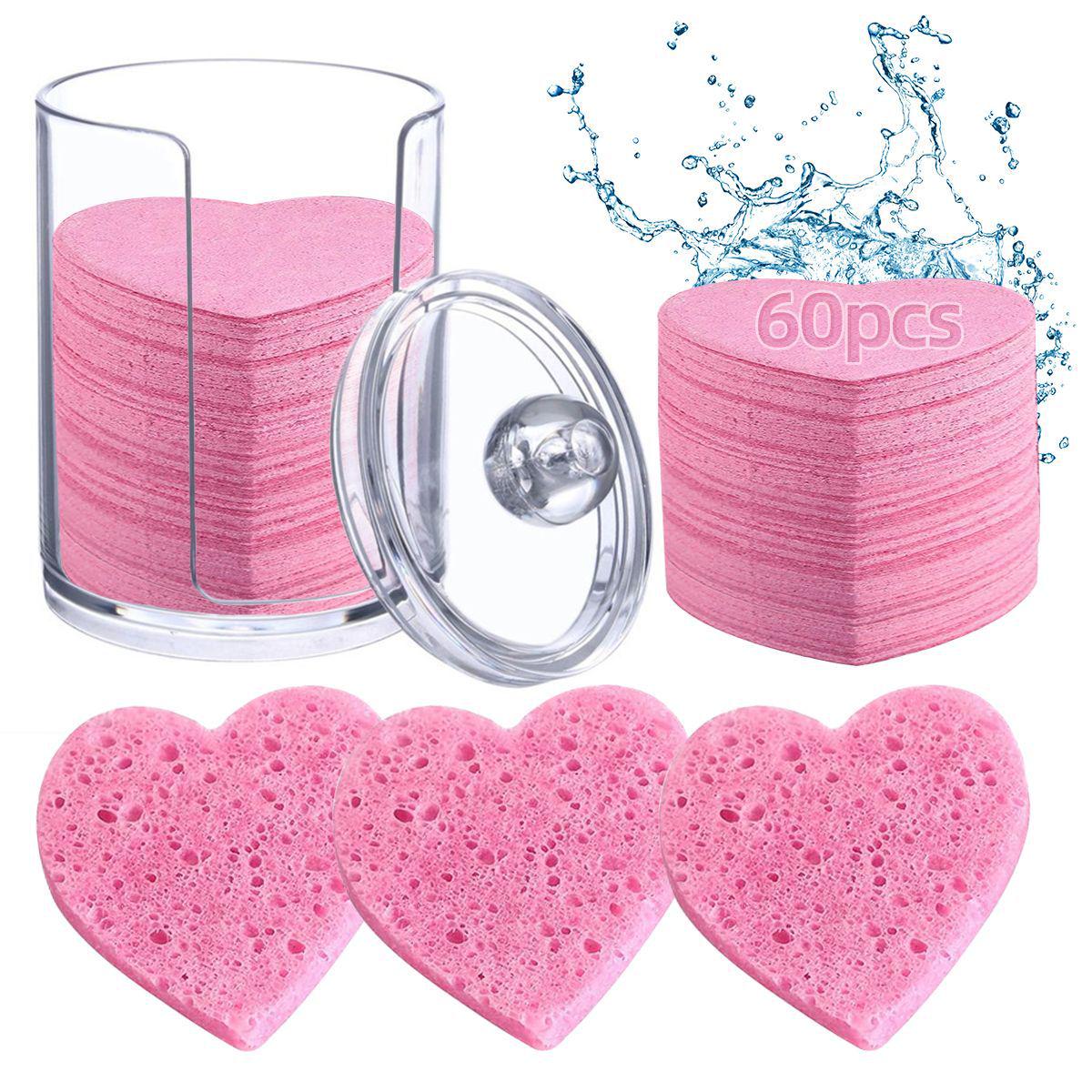 Heart-Shaped Degradable Cotton Face Wash Sponge - Natural Compressed Makeup Remover & Cleansing Puff
Heart-Shaped Degradable Cotton Face Wash Sponge - Natural Compressed Makeup Remover & Cleansing Puff