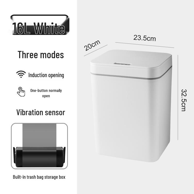 Безконтактний розумний сміттєвий бак з автоматичною кришкою та вбудованою системою пакетування для ванної кімнати Battery Model
Безконтактний розумний сміттєвий бак з автоматичною кришкою та вбудованою системою пакетування для ванної кімнати Battery Model