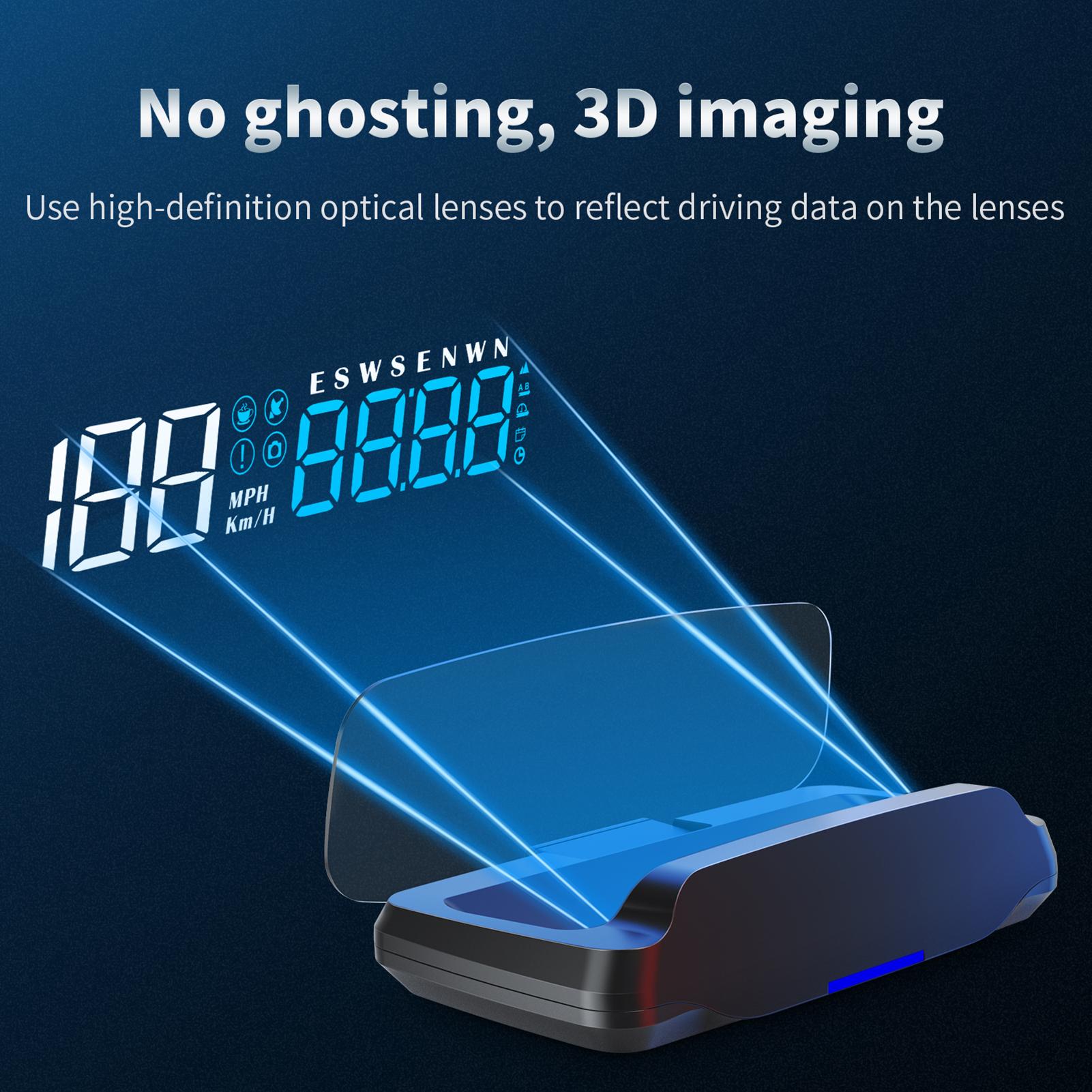 Heads-Up Display Digital Speedometer GPS Speedometer for Car Color Changing Ambient Light Displays Speed Direction Travel Time Distance Overspeed Ala
Heads-Up Display Digital Speedometer GPS Speedometer for Car Color Changing Ambient Light Displays Speed Direction Travel Time Distance Overspeed Ala
