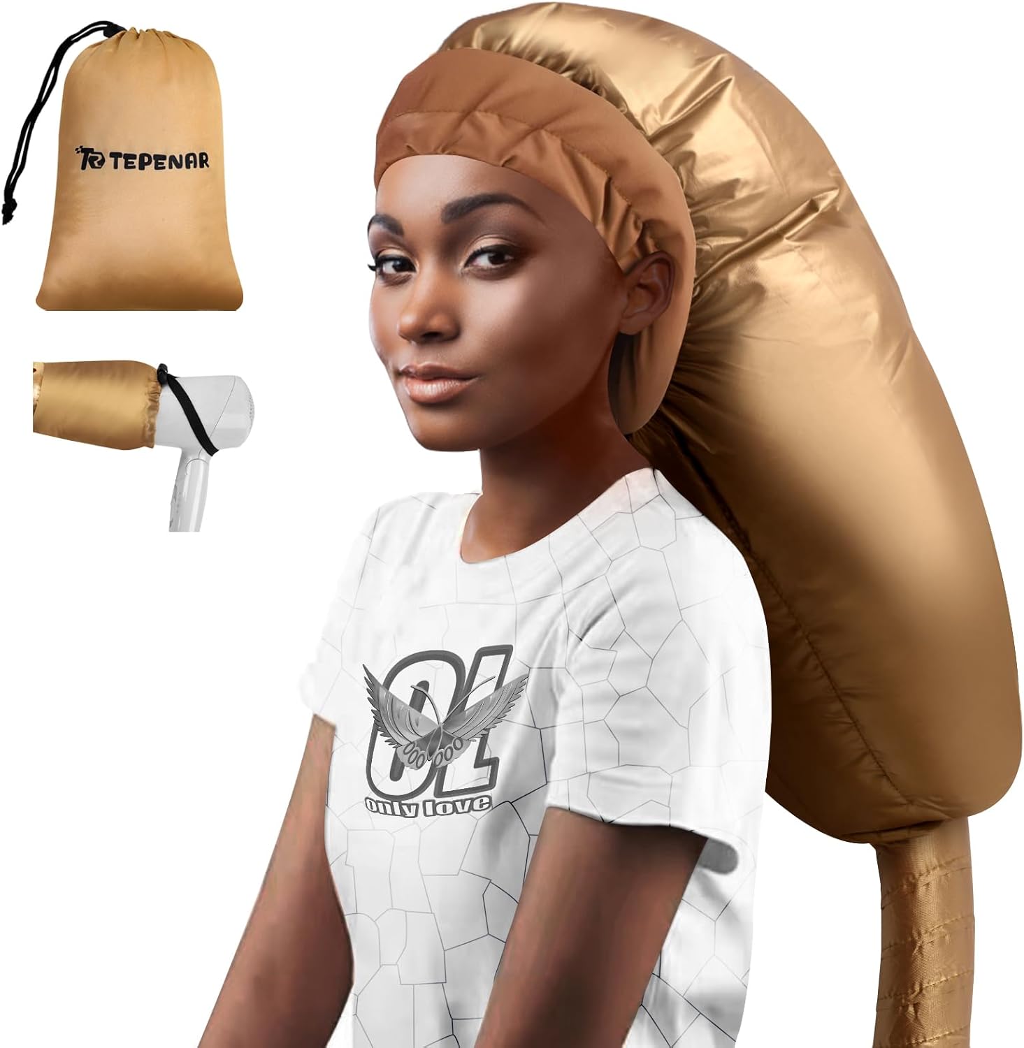 Hair Dryer Bonnet Attachment: Upgraded Extra Large Hooded Dryer Adjustable Hair Dryer Caps - Easy to Use for Natural Curly Textu United States
Hair Dryer Bonnet Attachment: Upgraded Extra Large Hooded Dryer Adjustable Hair Dryer Caps - Easy to Use for Natural Curly Textu United States