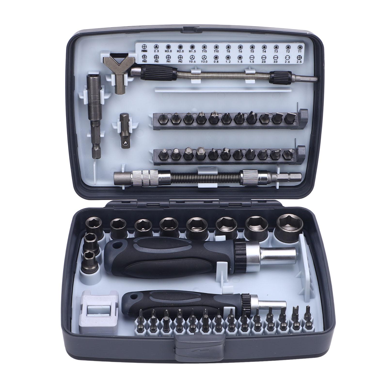 68 in 1 Ratchet Screwdriver Set Multi Functional Sockets and Screwdriver Bits Set for Bike Car
68 in 1 Ratchet Screwdriver Set Multi Functional Sockets and Screwdriver Bits Set for Bike Car