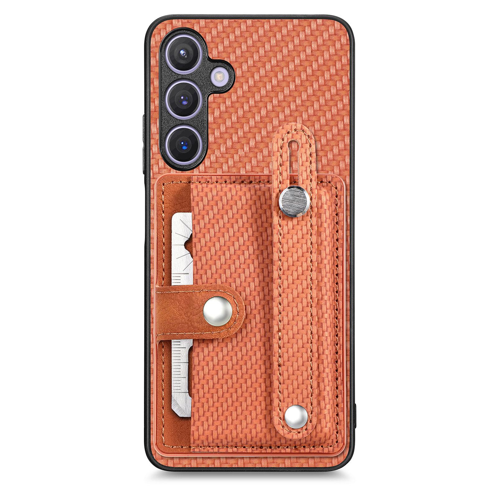 Чехол для Samsung Galaxy S25+ Кожаная задняя крышка телефона с текстурой карбона и держателем для карт A
Чехол для Samsung Galaxy S25+ Кожаная задняя крышка телефона с текстурой карбона и держателем для карт A