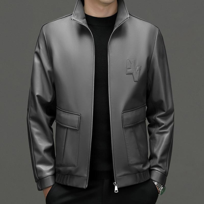 Новая мужская кожаная куртка из овчины, весенне-осенняя новая модная тенденция, приталенная кожаная куртка со стойкой 185
Новая мужская кожаная куртка из овчины, весенне-осенняя новая модная тенденция, приталенная кожаная куртка со стойкой 185