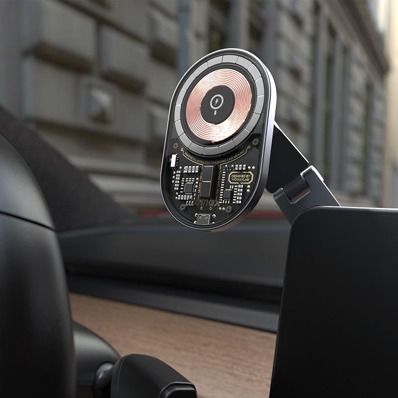 Магнитное беспроводное автомобильное зарядное устройство Momax для Tesla Model 3/Y с присоской для навигации Transparent Magnetic (Vent + Telescopic Bracket)
Магнитное беспроводное автомобильное зарядное устройство Momax для Tesla Model 3/Y с присоской для навигации Transparent Magnetic (Vent + Telescopic Bracket)