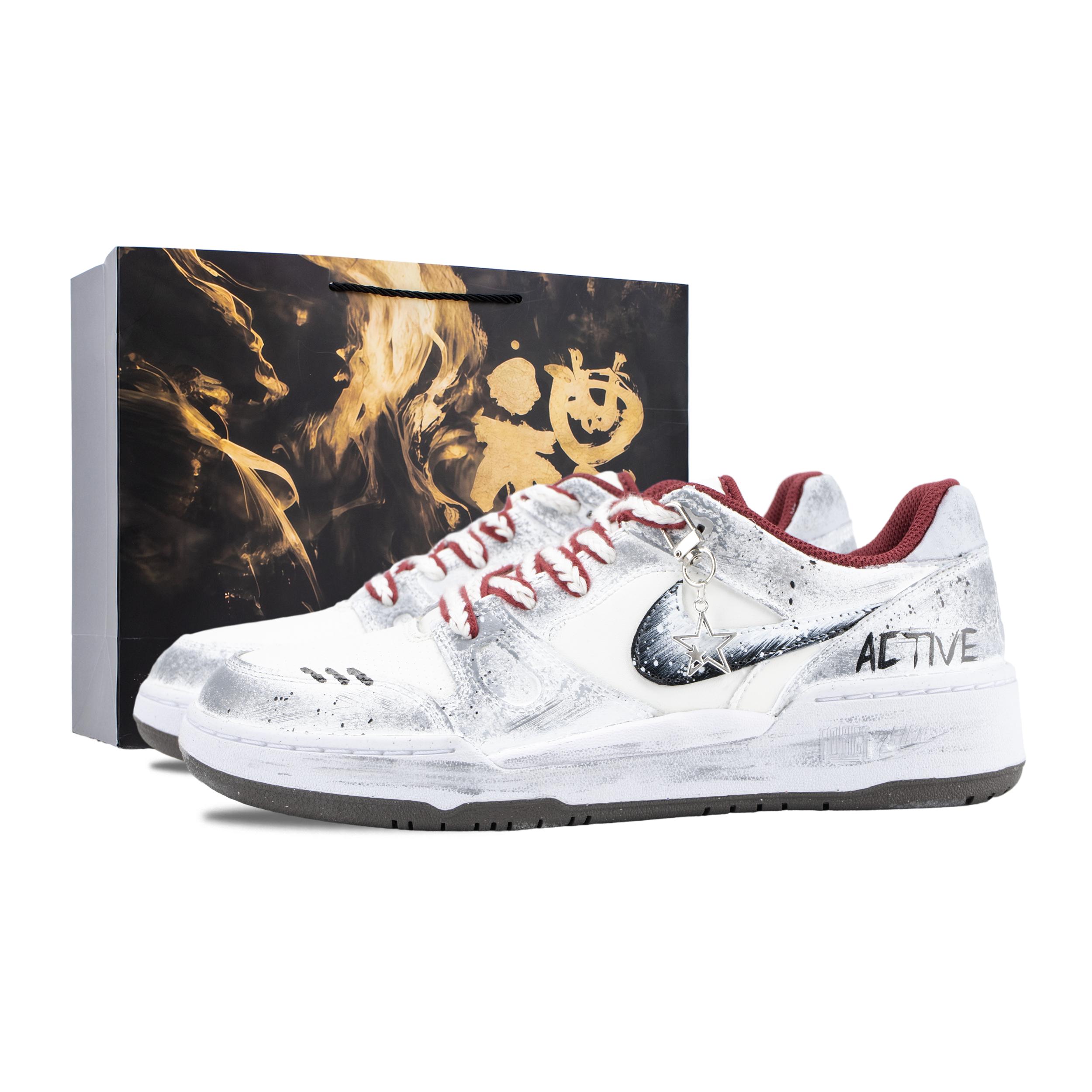 Nike Full Force Star Trail Remnants Abrasion Resistant Lightweight Low top Skateboard Shoes Men s Black White Gray IB4612-131(Team626-) 40.5
Nike Full Force Star Trail Remnants Abrasion Resistant Lightweight Low top Skateboard Shoes Men s Black White Gray IB4612-131(Team626-) 40.5
