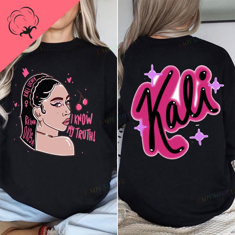 Kali Uchis Camisetas Double Side Printed Shirt 100 Cotton Oneck Streetwear Popular Fashion Fans Gift Music Clothes Harajuku S
Kali Uchis Camisetas Double Side Printed Shirt 100 Cotton Oneck Streetwear Popular Fashion Fans Gift Music Clothes Harajuku S