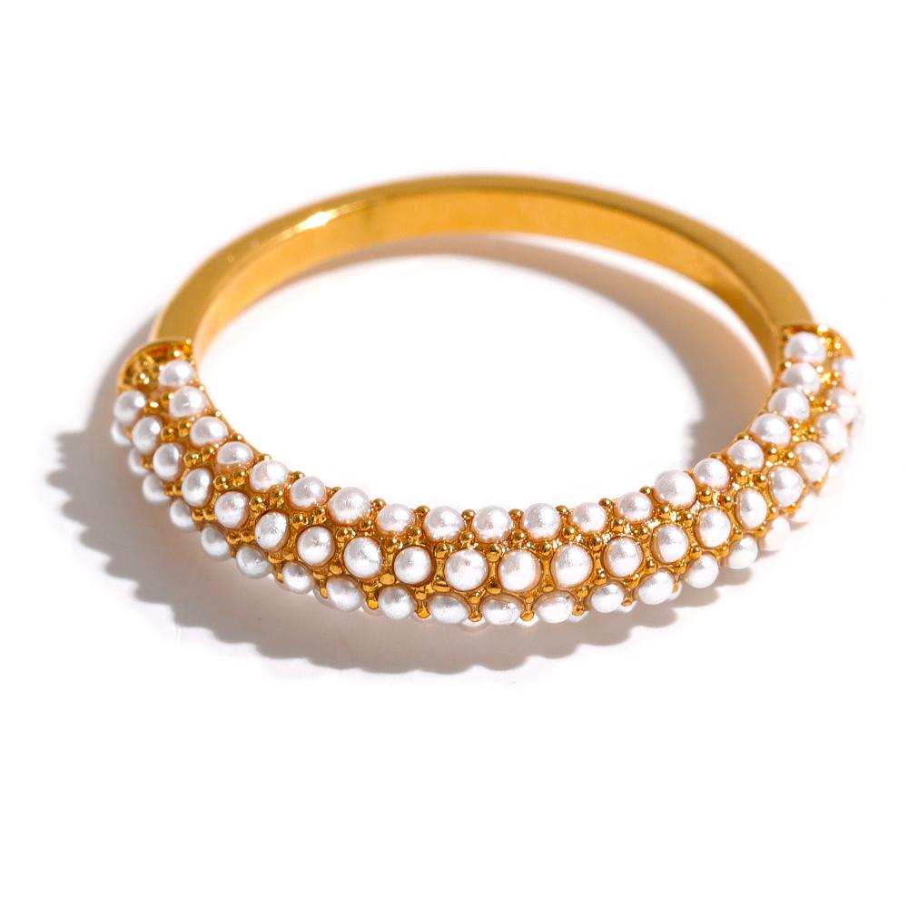 Yhpup Elegant Imitation Pearls Stainless Steel Charm Chic Ring 18K Gold Plated Waterproof Trendy Fashion Romantic Jewelry Women 6
Yhpup Elegant Imitation Pearls Stainless Steel Charm Chic Ring 18K Gold Plated Waterproof Trendy Fashion Romantic Jewelry Women 6