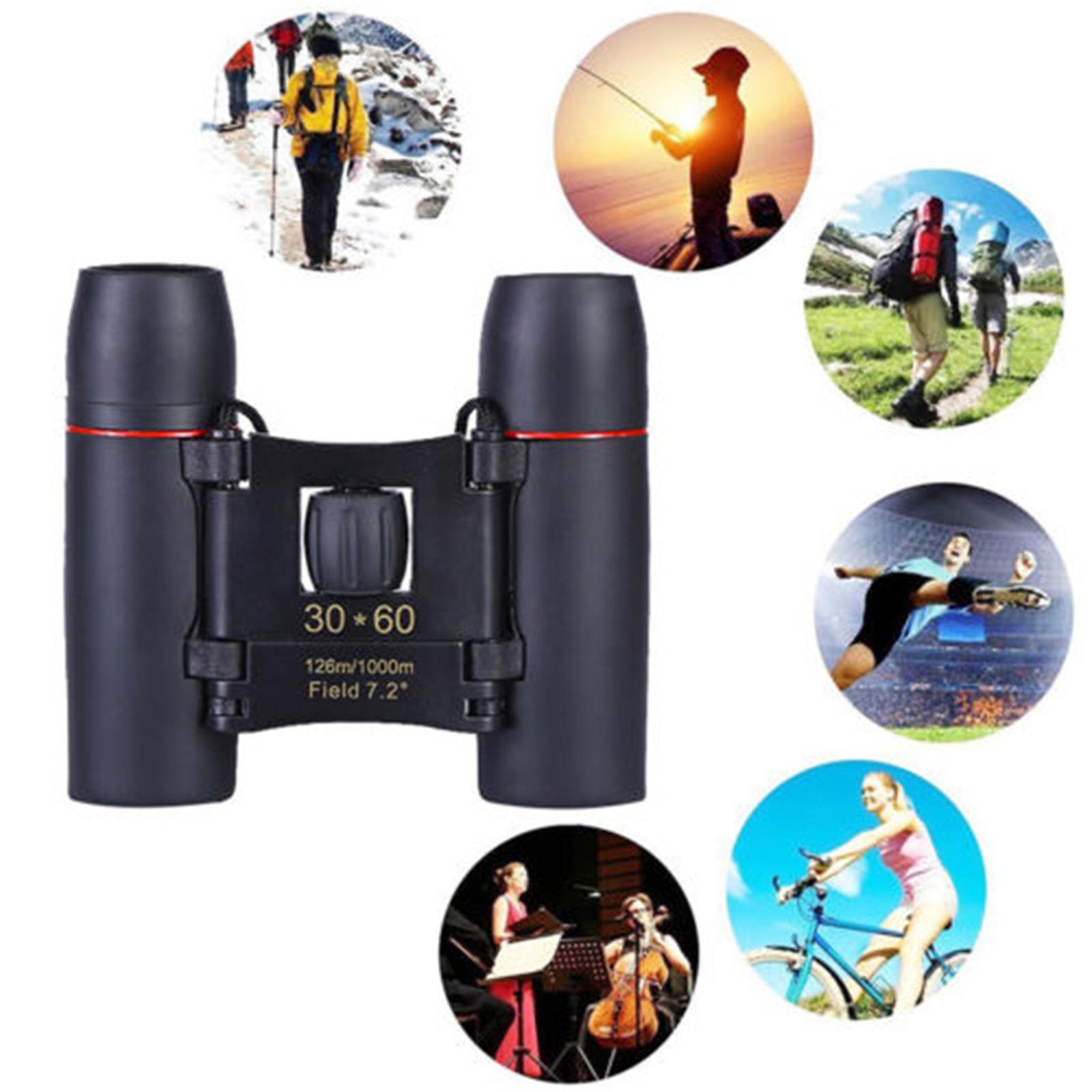 Portable Binoculars 30 X 60 Zoom Outdoor Travel Folding Telescope With Bag One Size
Portable Binoculars 30 X 60 Zoom Outdoor Travel Folding Telescope With Bag One Size