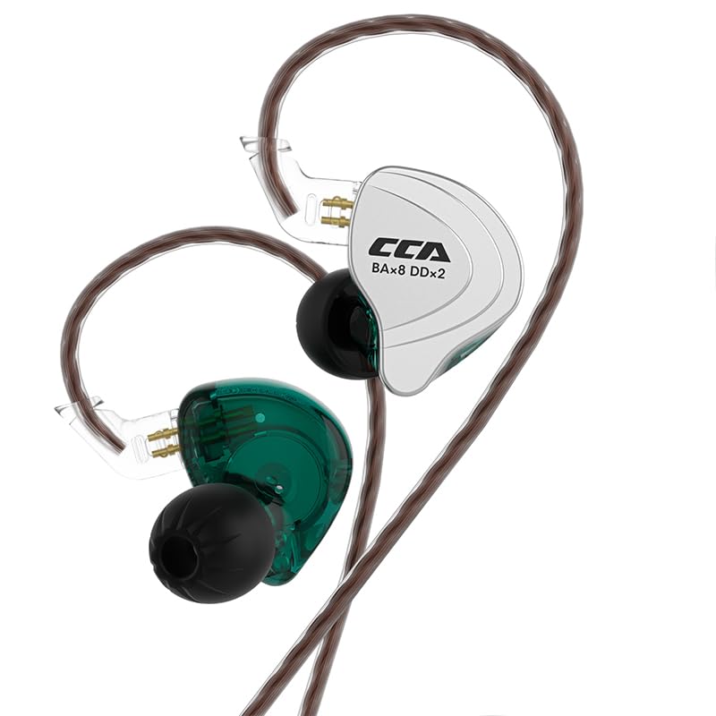 Hifi Kingdom CCA C10 1DD+4BA Hybrid Driver HiFi In-Ear Earphones with Aluminum Alloy Faceplate, Cyan (No Mic)
Hifi Kingdom CCA C10 1DD+4BA Hybrid Driver HiFi In-Ear Earphones with Aluminum Alloy Faceplate, Cyan (No Mic)