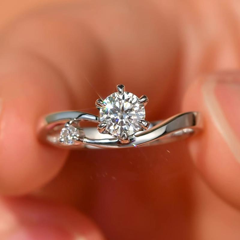 Huitan Luxury Novel Proposal Ring for Women Silver Color Bright Zirconia Finger Band for Wedding Bridal Accessories Gift 9
Huitan Luxury Novel Proposal Ring for Women Silver Color Bright Zirconia Finger Band for Wedding Bridal Accessories Gift 9