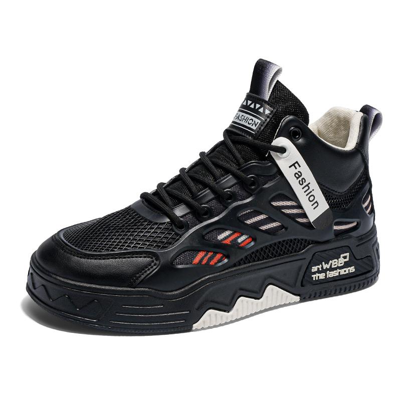 Mens Board Shoes 2026 New High Top Mesh Splicing Thick Soled Sneakers Snug Breathe Fashion Street Casual Walking Shoes for Man 44 чорний
Mens Board Shoes 2026 New High Top Mesh Splicing Thick Soled Sneakers Snug Breathe Fashion Street Casual Walking Shoes for Man 44 чорний