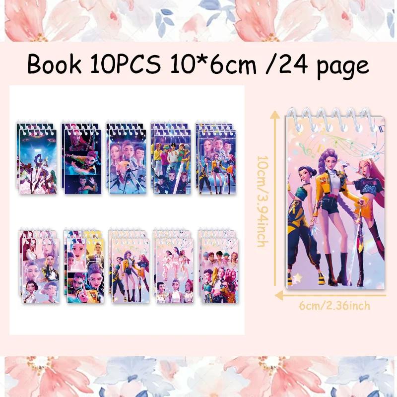 10pcs Demons Hunters Notebook Rumi Zoey Notepads Student Hand Ledger PP Coil Book Student Stationery Celebration Supplies Toy Present
10pcs Demons Hunters Notebook Rumi Zoey Notepads Student Hand Ledger PP Coil Book Student Stationery Celebration Supplies Toy Present