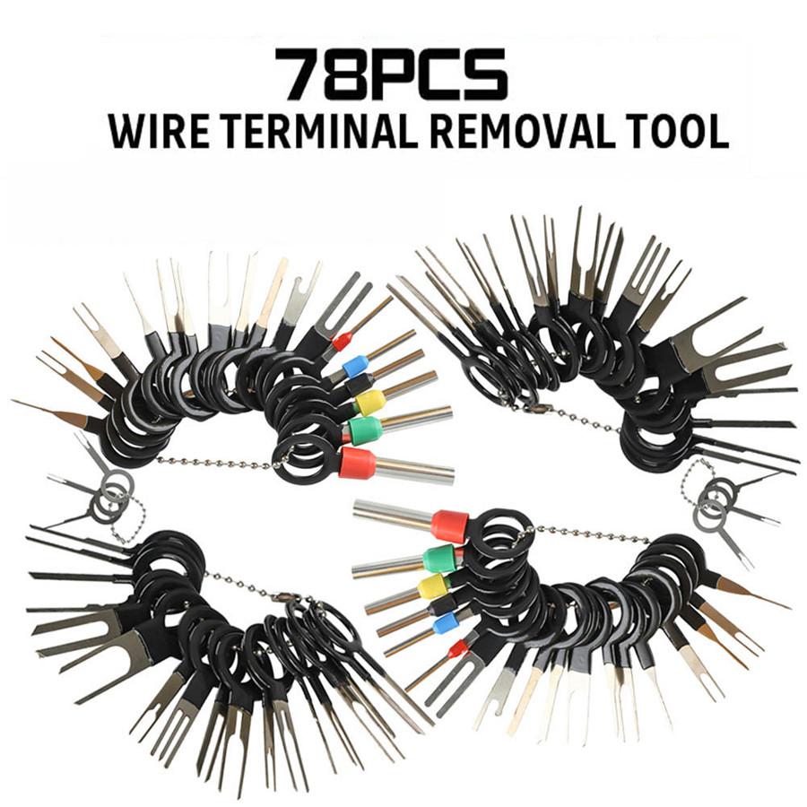 New 78PCS Wire Terminal Removal Tool Car Electrical Wiring Crimp Connector Pin Kit
New 78PCS Wire Terminal Removal Tool Car Electrical Wiring Crimp Connector Pin Kit