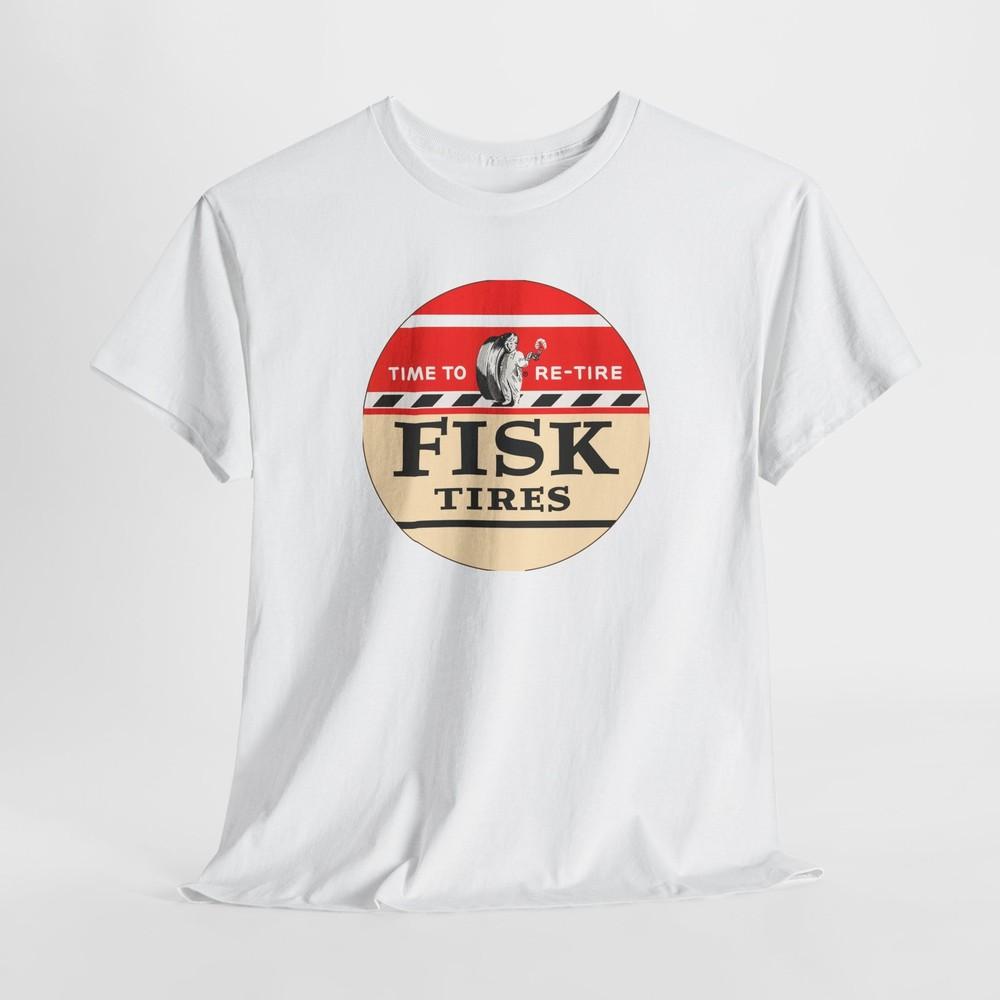 Vintage Fisk Tire Logo T-Shirt, Retro Graphic Tshirt Tops Tee, Classic Car Enthusiast Shirt, 4XL
Vintage Fisk Tire Logo T-Shirt, Retro Graphic Tshirt Tops Tee, Classic Car Enthusiast Shirt, 4XL