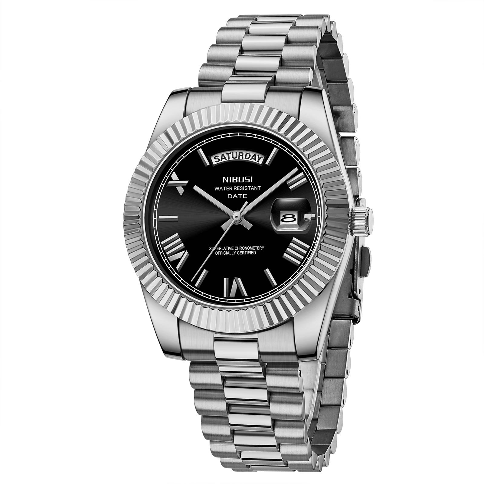 Mens Watches Luxury Colorful Quartz Wristwatches for Men Stainless Steel Waterproof Luminous Date Watch Relogio Masculino Full silver чорний
Mens Watches Luxury Colorful Quartz Wristwatches for Men Stainless Steel Waterproof Luminous Date Watch Relogio Masculino Full silver чорний