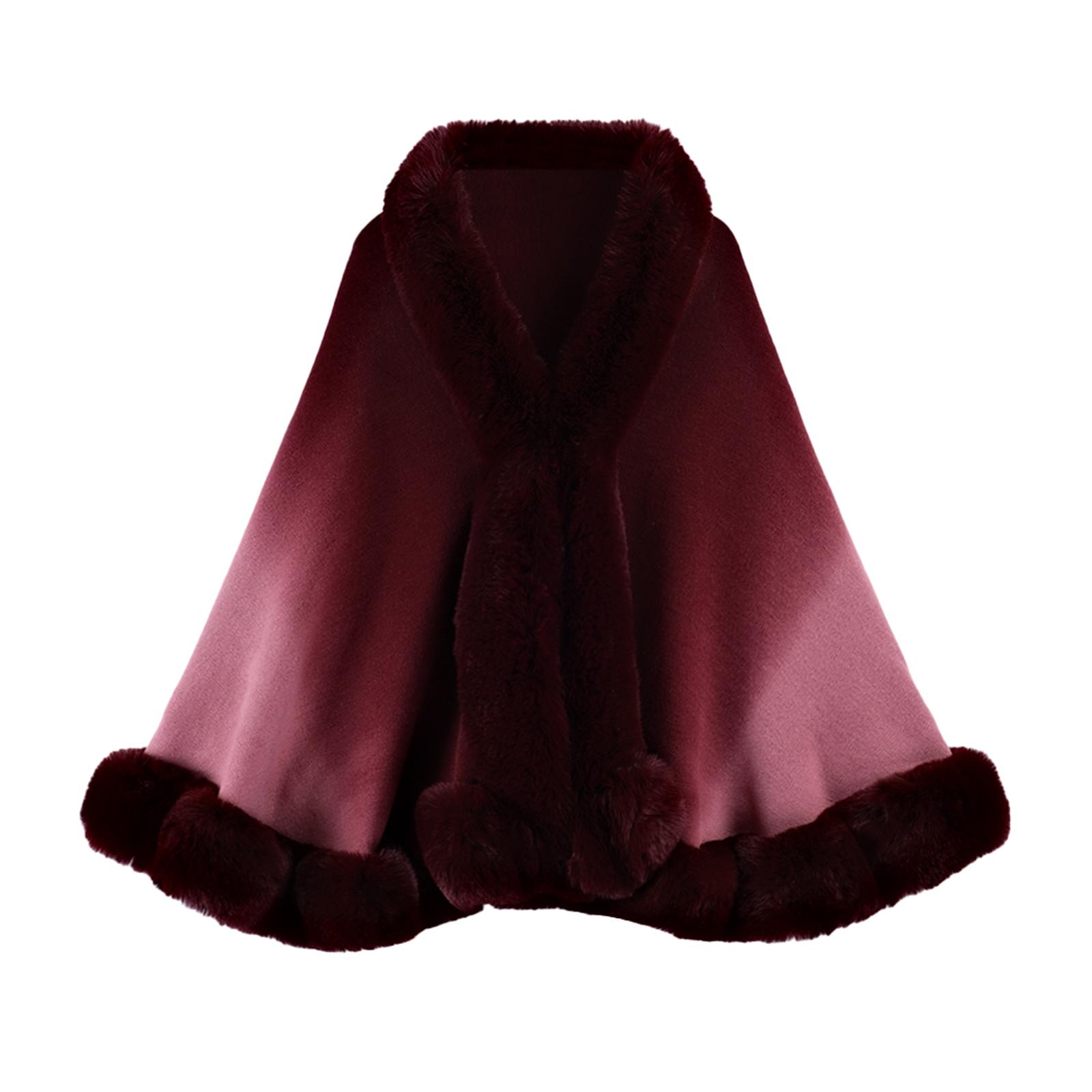 Ladies Fashion Gradient Shawl Cape Large Loose Knitted Jacket One Size винний
Ladies Fashion Gradient Shawl Cape Large Loose Knitted Jacket One Size винний