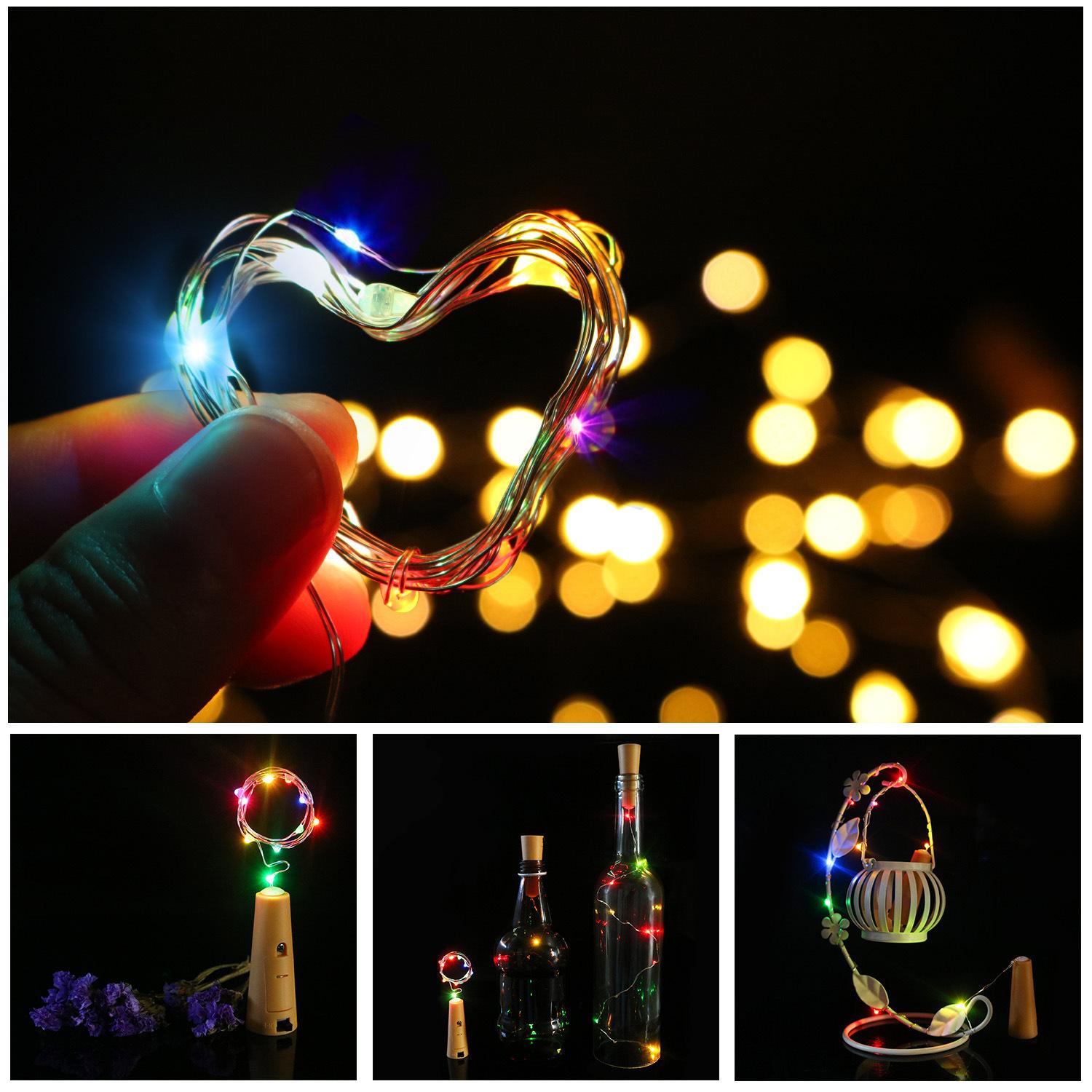 6Pcs/Set 1m 10-LED Wine Bottle Plug String Light Copper Wire LED Christmas Festival Lighting Decor Multi-Color
6Pcs/Set 1m 10-LED Wine Bottle Plug String Light Copper Wire LED Christmas Festival Lighting Decor Multi-Color