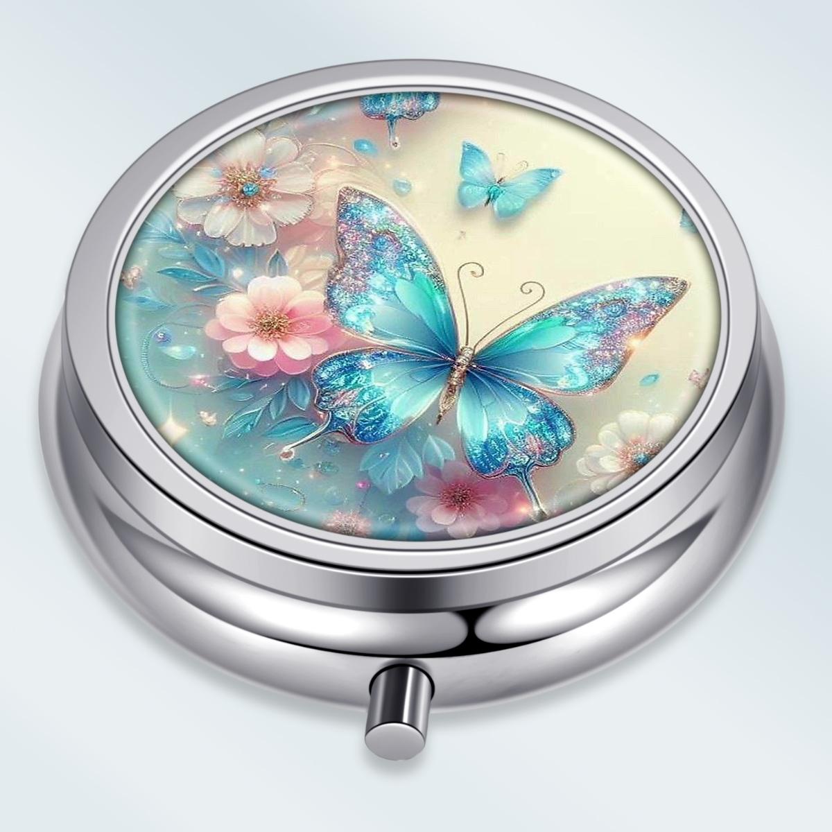 Portable Pill Box with 3 Compartments, Mini Metal Medicine Organizer Case, Cute Printed Pill Container for Vitamins, Pills, Jewelry, Travel, Daily Use
Portable Pill Box with 3 Compartments, Mini Metal Medicine Organizer Case, Cute Printed Pill Container for Vitamins, Pills, Jewelry, Travel, Daily Use