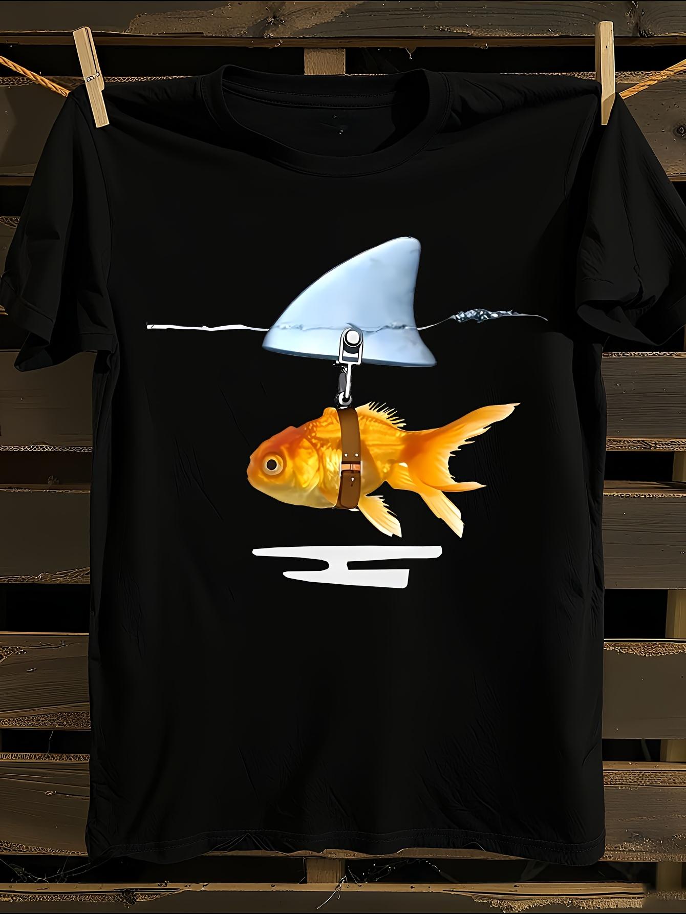 -Inspired Koi Fish & Shark Print Cotton T-Shirt L
-Inspired Koi Fish & Shark Print Cotton T-Shirt L